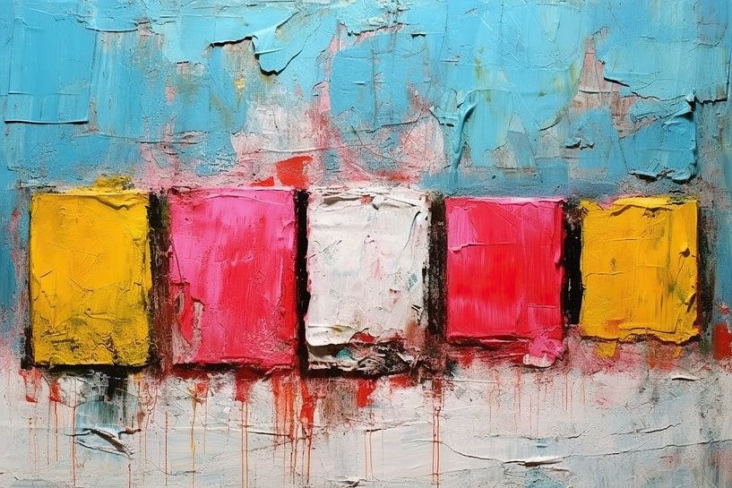 Shimmering Dance | Colourful Composition by Eye catching paintings