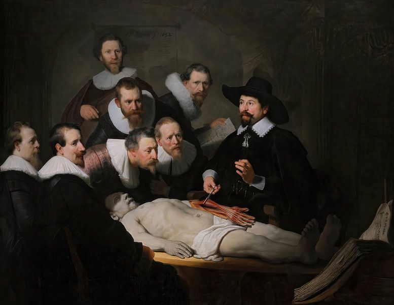 The Anatomy Lesson of Dr. Nicolaes Tulp - Rembrandt van Rijn by Accessible Art