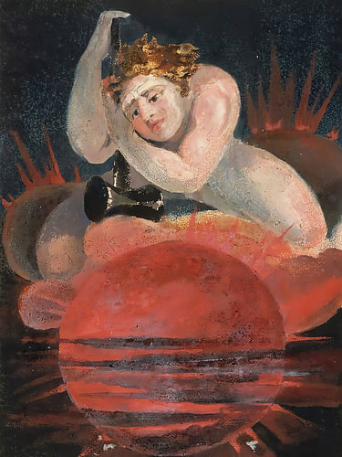 Crowned Above Red Sun