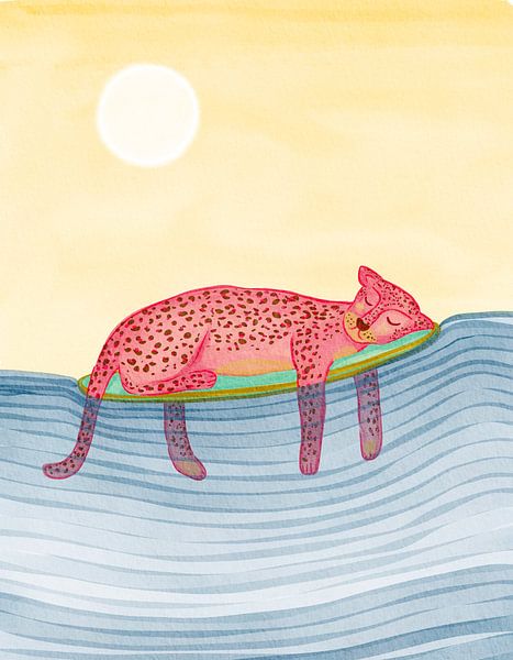 Leopard-Surfer von Nikita Jariwala