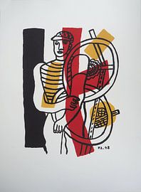 Fernand Léger, cycliste et sa bicyclette sur Atelier Liesjes