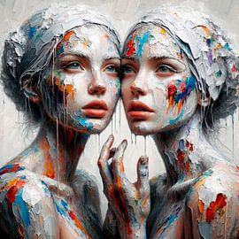 Second skin : deux femmes recouvertes de couches de peinture sur ¡ guay !
