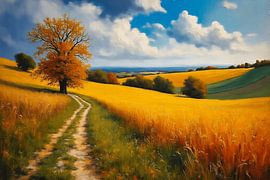 Idyllic landscape expressionism by The Photo Artist