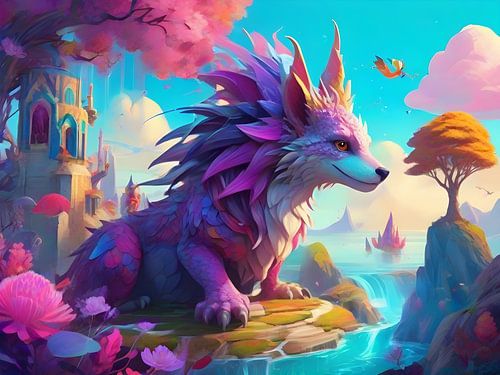 Fantasy World With Unique Creature