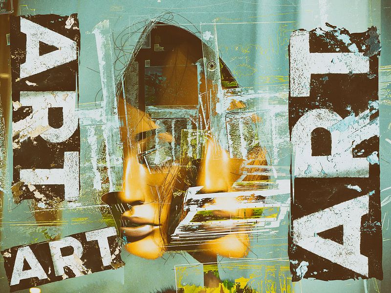 Two faces and ART by Gabi Hampe