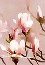 Romantische Magnolia Bloemen van Mad Dog Art thumbnail
