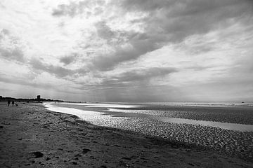 Strand in zwart wit van DroomGans