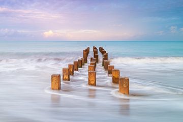 Oude Pier bij zonsopgang van Vincent L.