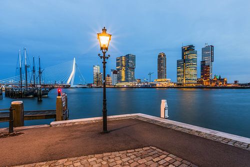 Het uitzicht vanuit de Veerhaven in Rotterdam