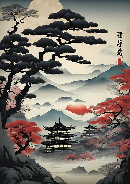 Japans berglandschap van BRZ999