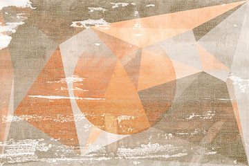 Zonsopgang. Wabi-sabi geometrie. van Dina Dankers