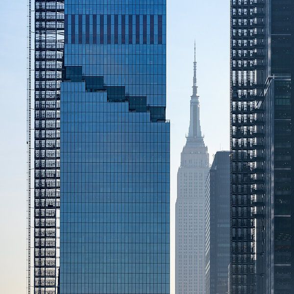 Kind of Blue - Ligne d'horizon de New York - Manhattan par Dirk Verwoerd