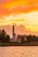 Industry at sunset