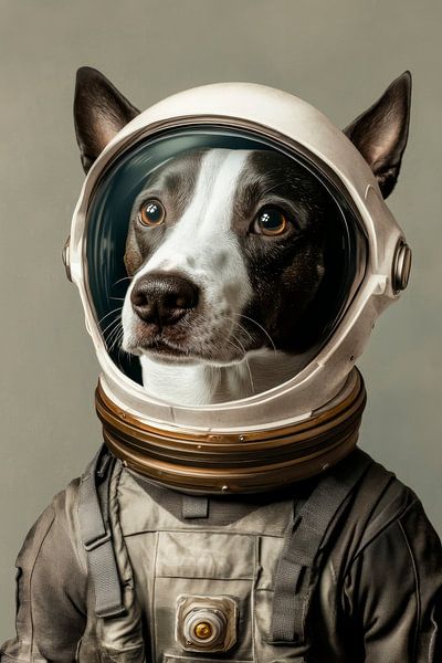 Space dog on an adventure trip by Poster Art Shop