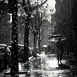 Walking in the rain