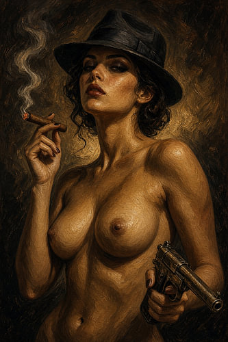 The Femme Fatale with a Cigar