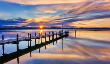 het meer van Starnberg van Einhorn Fotografie