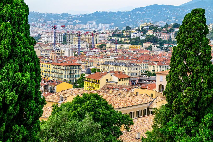 View on Nice from Colline du Château during a summer day. by Sjoerd van der Wal Photography