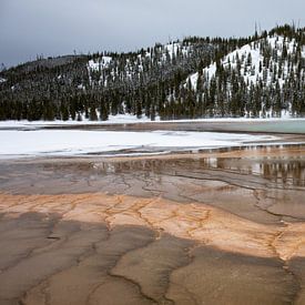 Grand Prismatic Spring Yellowstone sur Sjaak den Breeje