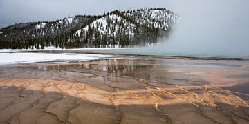 Grand Prismatic Spring Yellowstone van Sjaak den Breeje