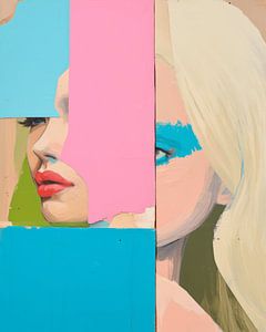 Collage d'art contemporain sur Carla Van Iersel