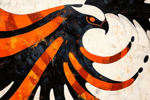 Moderne abstracte adelaar kunst