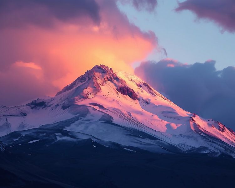 Fantastische Bergwelt von fernlichtsicht