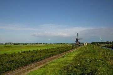 Landschap met molen van Simone Zaal