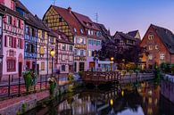 Colmar France during evening,Petite Venice, water canal, and traditional half timbered houses by Fokke Baarssen thumbnail