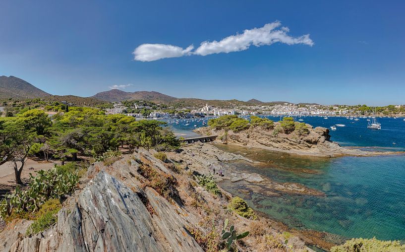 The bridge to the island of Es Sortell, Cadaqués by Rene van der Meer