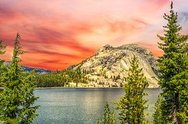 Orange Sky - Tenaya Lake by Joseph S Giacalone Photography