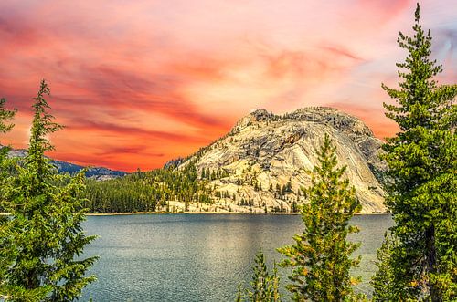 Ciel orange - Lac Tenaya