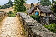 Le vieux moulin avec un pont dans le décor du film Hobbiton, Nouvelle-Zélande par Paul van Putten Aperçu