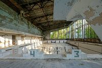 Deserted pool in Pripyat, Chernobyl
