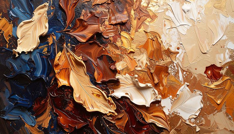Detail des Gemäldes als Hintergrund von Mustafa Kurnaz