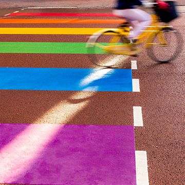 The Rainbow Crosswalk - Utrecht von Thomas van Galen