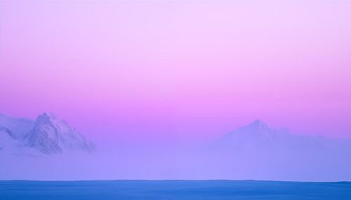 Landschap in ijs panorama