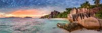 Sonnenuntergang auf den Seychellen von Voss Fine Art Fotografie Miniaturansicht