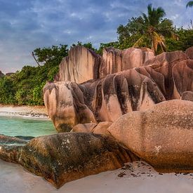 Coucher de soleil aux Seychelles sur Voss Fine Art Fotografie