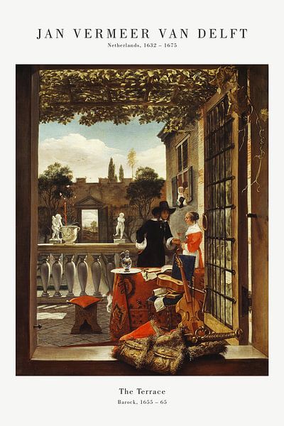 Jan Vermeer - Die Terrasse von Old Masters