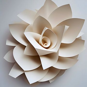 Fleur imprimée en 3D Beige sur The Art Kroep