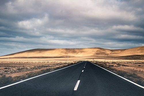La route vers nulle part à Fuerteventura | Photographie de voyage | Photographie de paysage