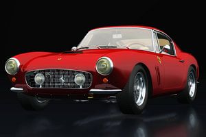 Ferrari 250 GT SWB Berlinetta vue trois quarts sur Jan Keteleer