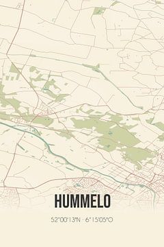 Vintage landkaart van Hummelo (Gelderland) van Rezona