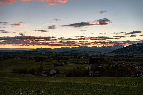 Zonsopgang boven de Ostallgäu