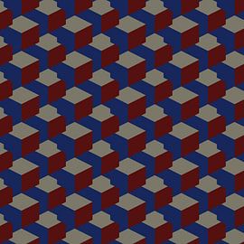 Motif géométrique rétro des années 70 n° 1 sur Dina Dankers