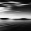 Paysage marin noir et blanc sur Jan Brons