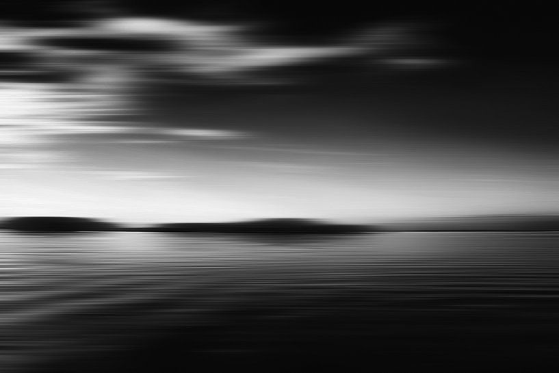 Paysage marin noir et blanc par Jan Brons