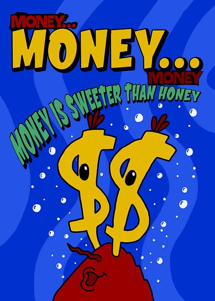 Mr. crab loves his money by Esmeralda Flow