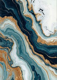 Luxury Black and Gold Abstract Art